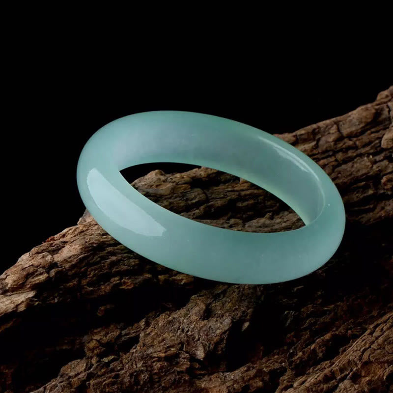 Buddha Stones, natürlicher Jade-Armreif, Glück, Heilung, Wohlstand