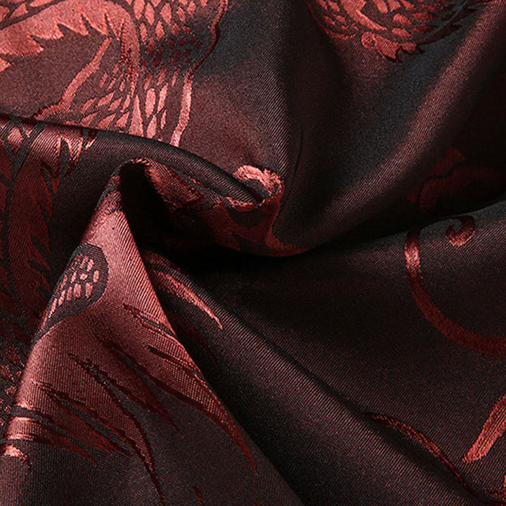 Buddha Stones Tang Anzug Männer Hanfu Chinesischer Drache Traditionelle Kleidung Kung Fu Hemd Uniform Langärmeliger Mantel Tops und Hosen Kleidung Herren Set - image 5