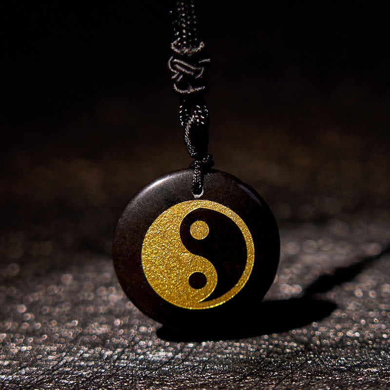 Buddha-Steine, verschiedene Kristalle, Amethyst, Tigerauge, grüner Aventurin, Yin Yang, spiritueller Halskettenanhänger