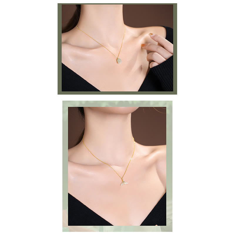 925 Sterling Silber natürliche Hetian Jade Cyan Jade Glück lachender Buddha Schmetterling Halskette Anhänger - image 26