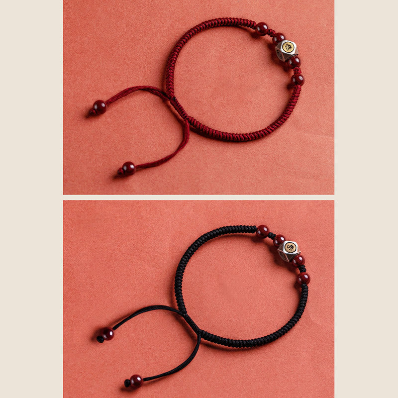 Buddha Stones 925 Sterling Silber Chinesisches Sternzeichen Natal Buddha Zinnober Calm Armband - image 27