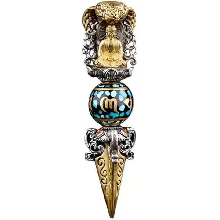 Buddha Stones, tibetischer Om Mani Padme Hum Buddha Reichtum Rotation Halskette Vajra Anhänger - image 5