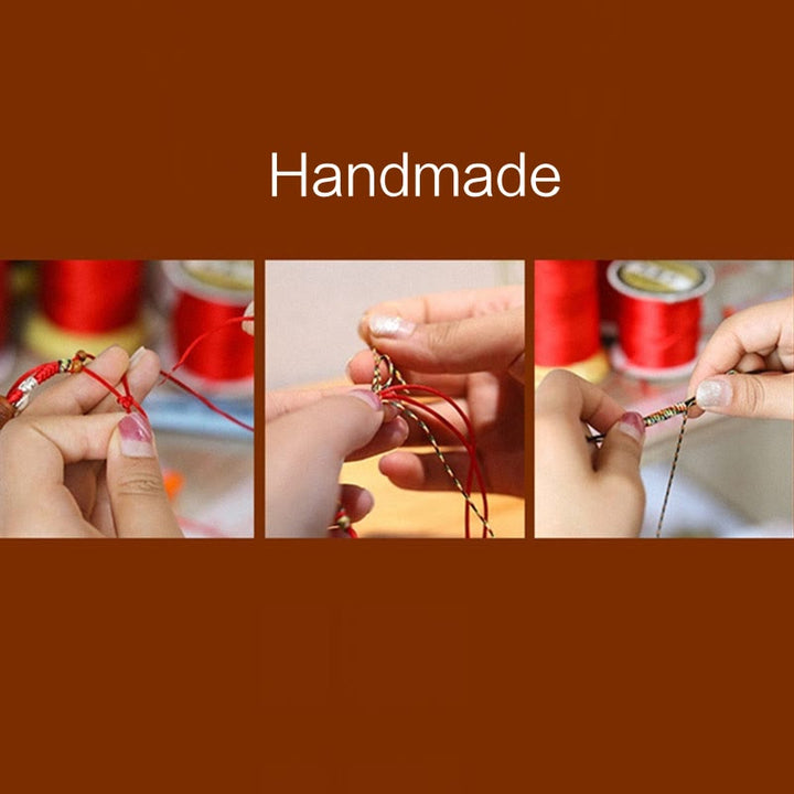 Buddha Stones Handgemachtes buntes Seil King Kong Knoten geflochtenes Glücksarmband - image 10