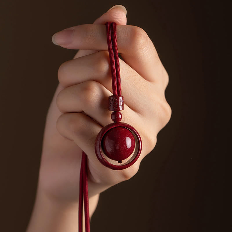 Buddha Stones, Zinnober, Om Mani Padme Hum, PiXiu, Segen, Glücksperlen-Halsketten-Anhänger - image 4