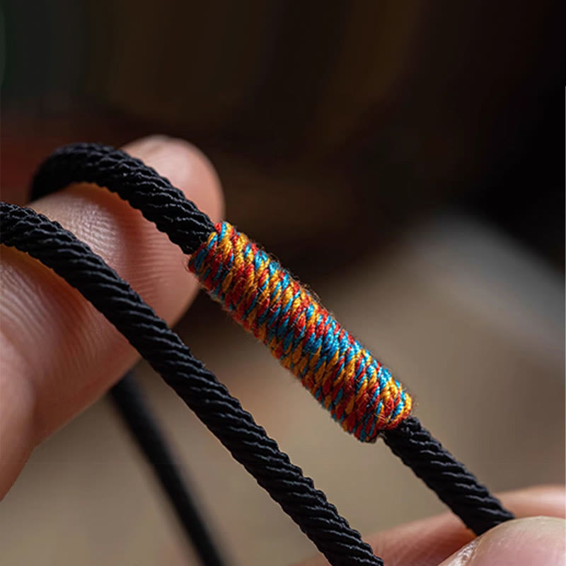 Buddha Stones, tibetisches Om Mani Padme Hum, geschnitztes Amulett, doppelt gewickeltes Armband