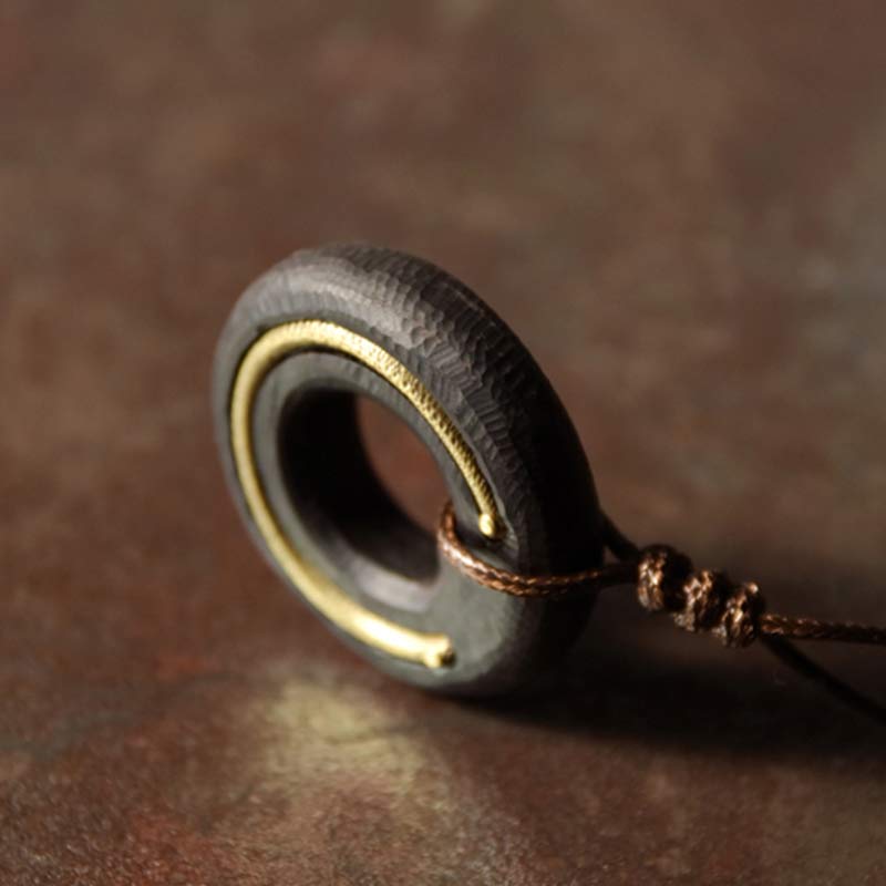 Buddha Stones, Zen-Kreis, Ebenholz, Frieden, Ruhe, Halsketten-Anhänger - image 10