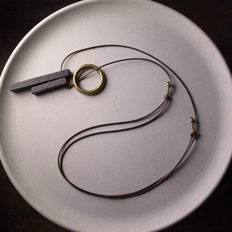 Buddha Stones, Zen-Kreis, Ebenholz, Erleuchtungs-Halsketten-Anhänger - image 8