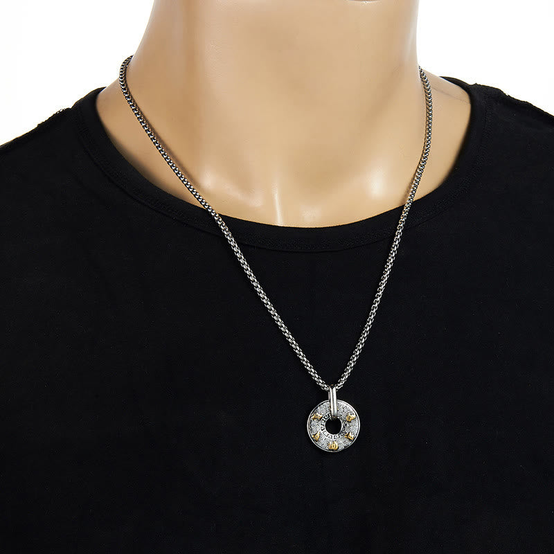 Buddha Stones, tibetischer Om-Mani-Padme-Hum-Friedensschnalle, Kreativitäts-Halsketten-Anhänger - image 7