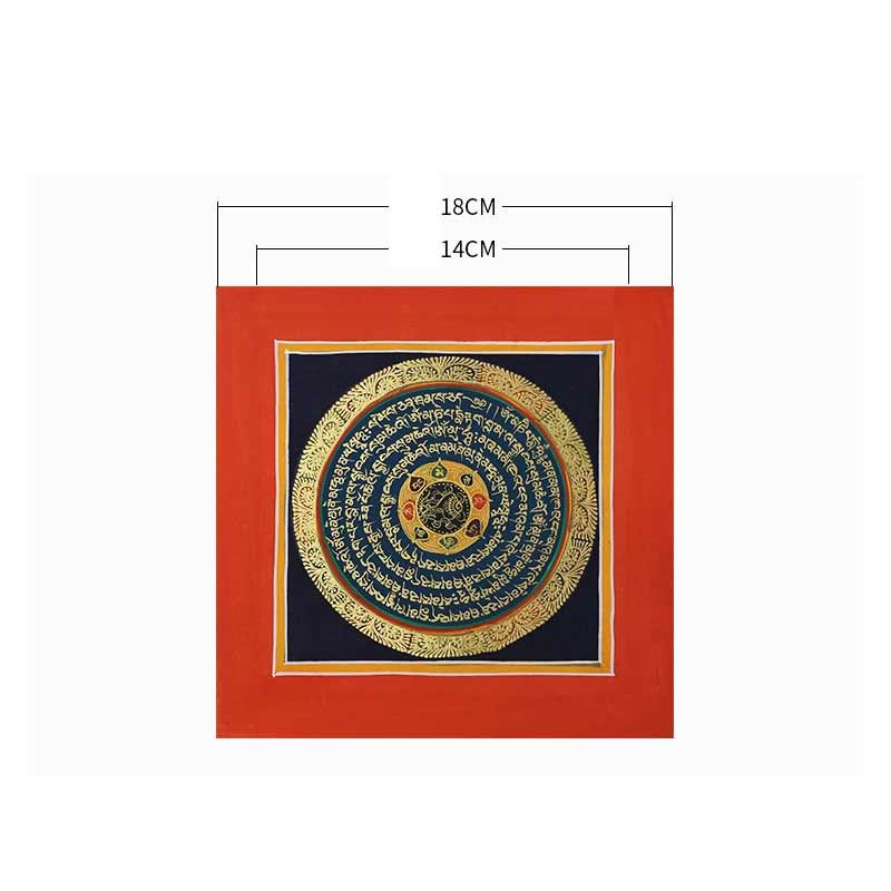 Tibetische handgemachte Thangka-Malerei, spiritueller Segen, Blindbox, zufälliges Farbmuster