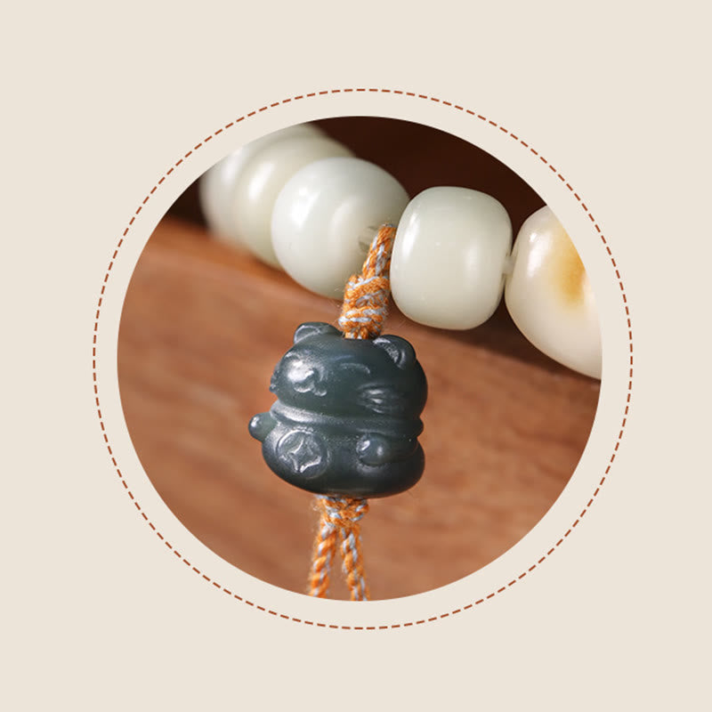 Buddha Stones Glückskatzen-Bodhi-Samen-Katzenpfoten-Friedensarmband - image 8