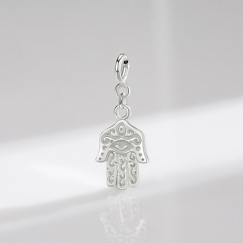 925 Sterling Silber Böser Blick Hamsa Symbol Wohlstand Glück Kette Halskette Anhänger - image 8