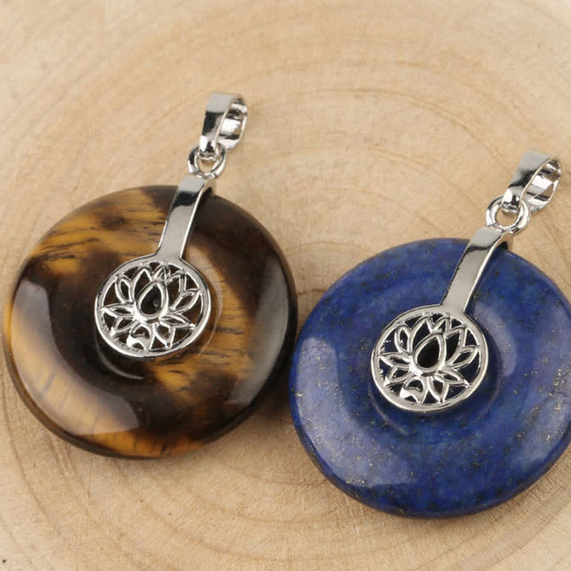 Buddha Stones, verschiedene Kristall-Amethyst-Rosa-Kristall-Lotus-Heilungs-Halsketten-Anhänger - image 29