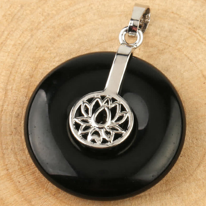 Buddha Stones, verschiedene Kristall-Amethyst-Rosa-Kristall-Lotus-Heilungs-Halsketten-Anhänger - image 19