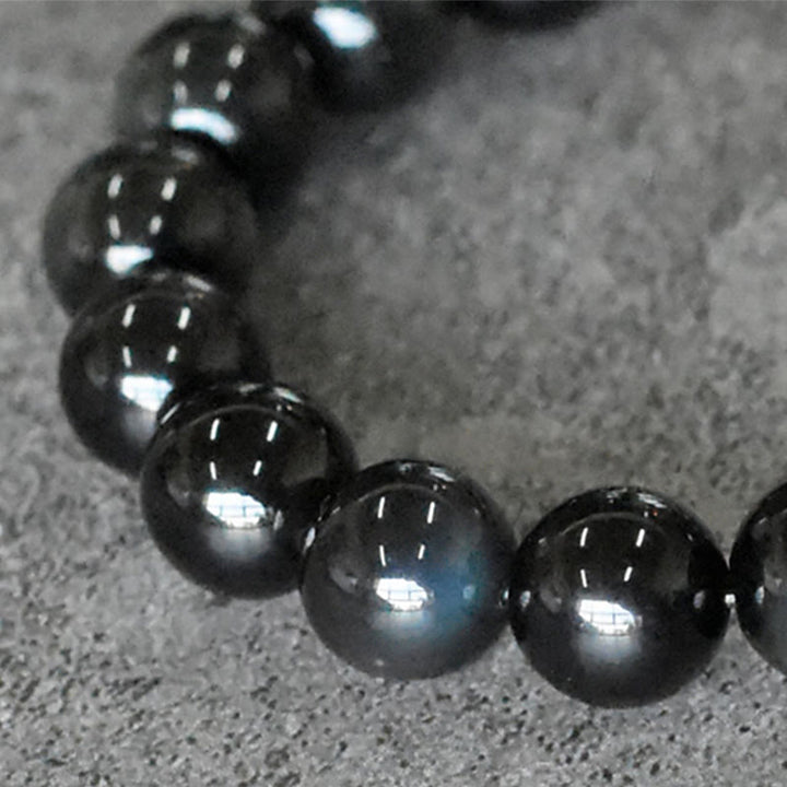 Buddha Stones Regenbogen-Obsidian-Kupferperlen-Armband mit positiver Transformation