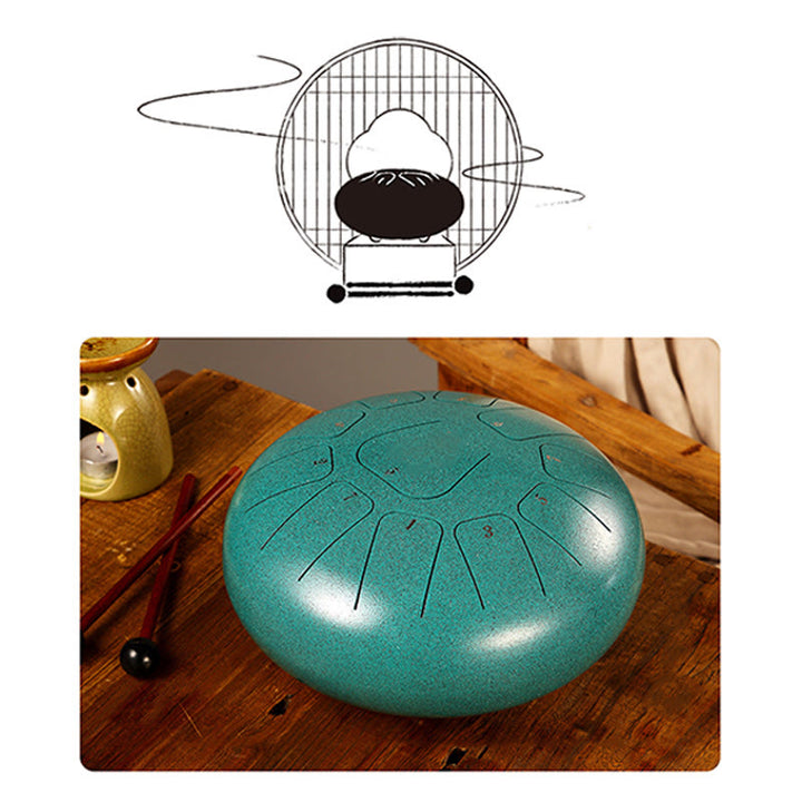Buddha Stones Steel Tongue Drum Sound Heilung Achtsamkeit Meditation Yoga Drum Kit 11 Note 8 Zoll - image 12