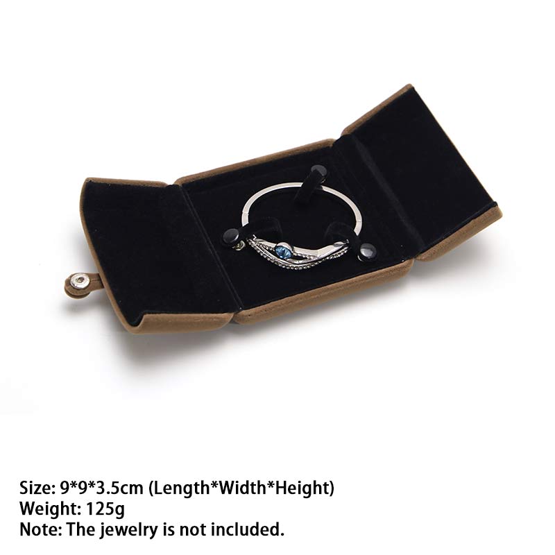 Schmuck-Aufbewahrungsbox, Flanell-Geschenkbox - Braun - Armbandbox - image 15