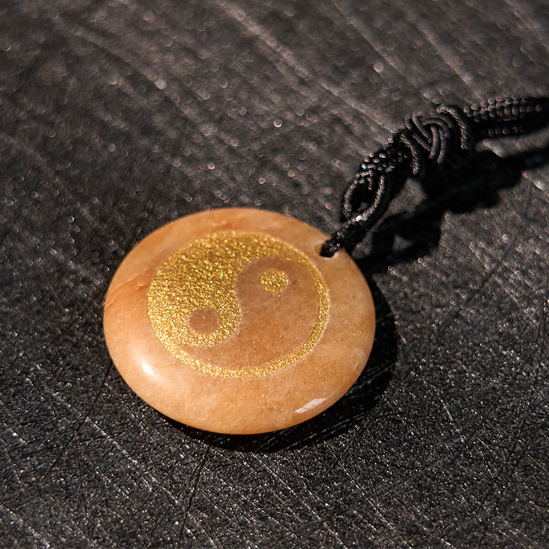 Buddha-Steine, verschiedene Kristalle, Amethyst, Tigerauge, grüner Aventurin, Yin Yang, spiritueller Halskettenanhänger