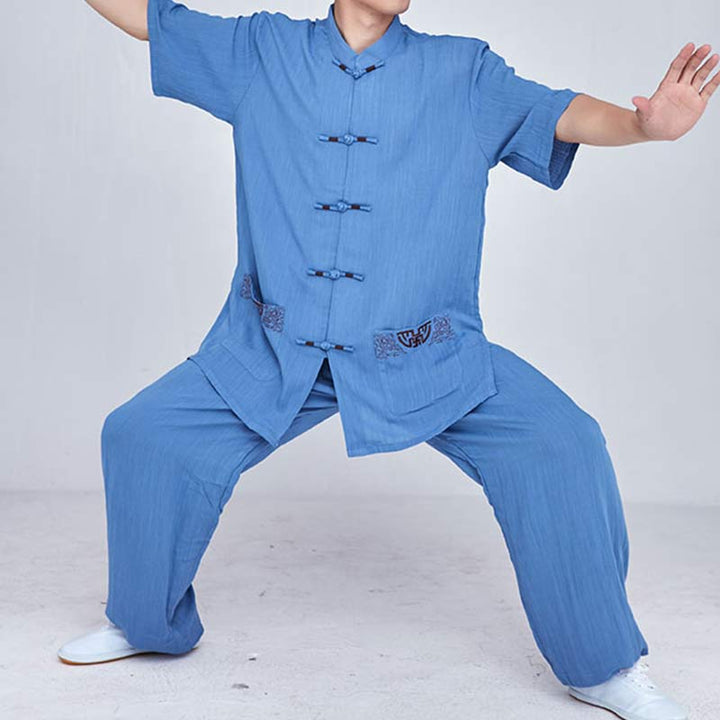 Buddha Stones, Meditation, Zen-Gebet, spirituelle Tai-Chi-Qigong-Praxis, Unisex-Stickerei-Kleidungsset - image 33