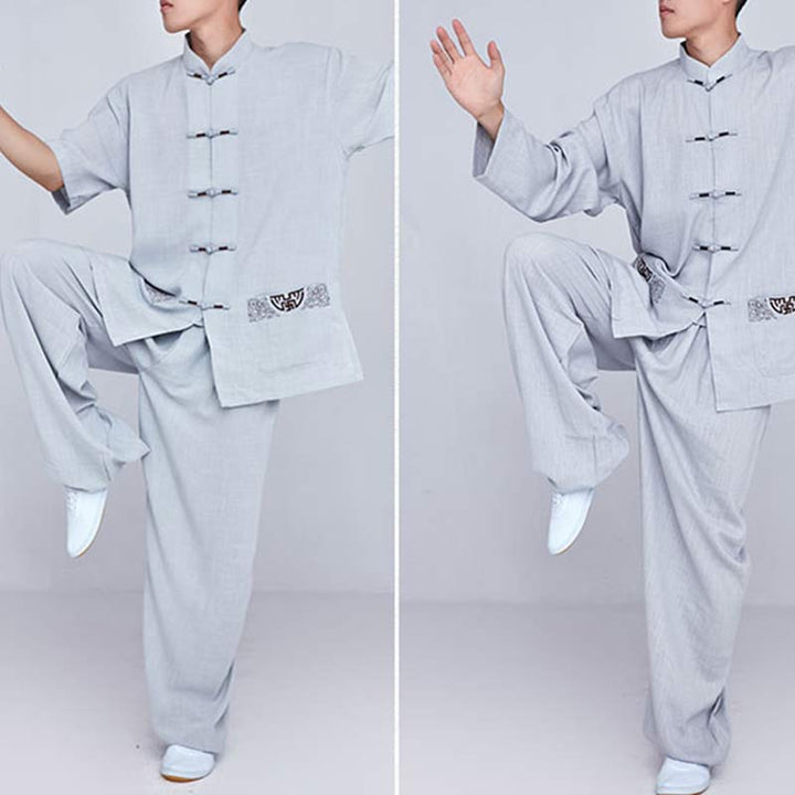 Buddha Stones, Meditation, Zen-Gebet, spirituelle Tai-Chi-Qigong-Praxis, Unisex-Stickerei-Kleidungsset - image 29