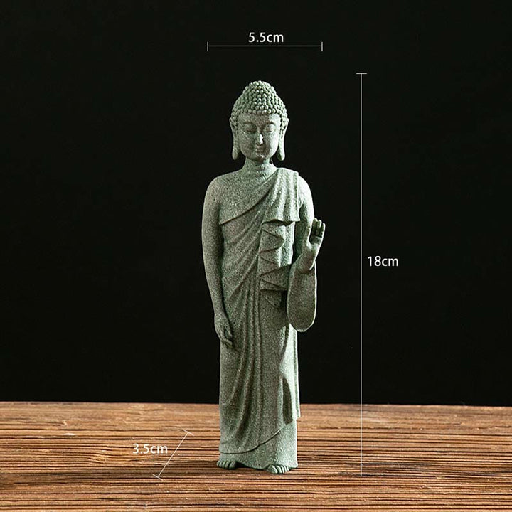Tibetische Meditation Kontemplation Buddha Gelassenheit Mitgefühl Statue Figur Dekoration