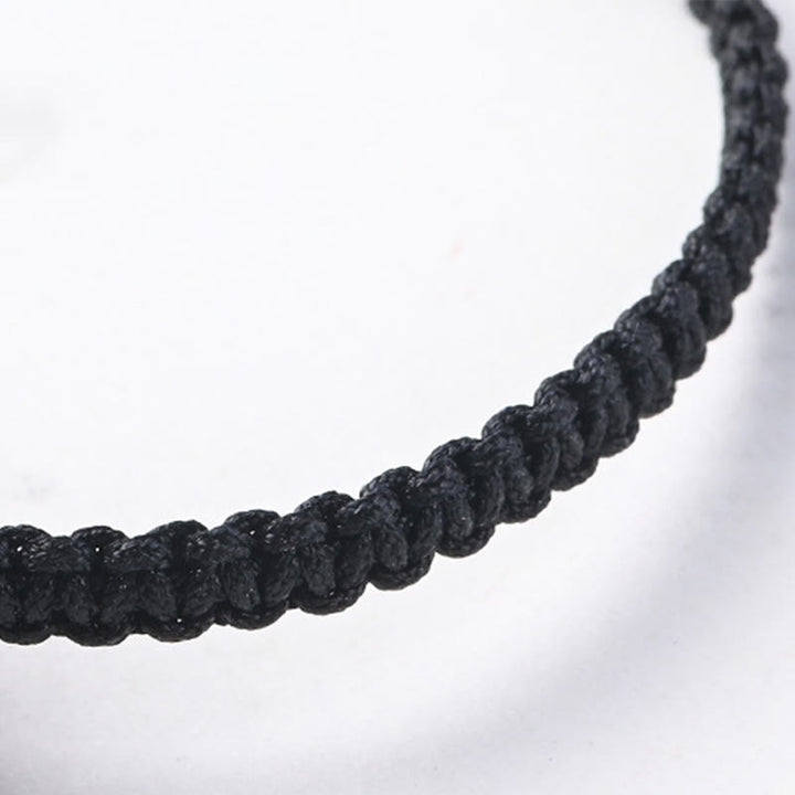 Buddha Stones, kleines Blatt, rotes Sandelholz, Ebenholz, süßer Katzenkopf, ruhiger Schutz, geflochtenes Armband - image 9