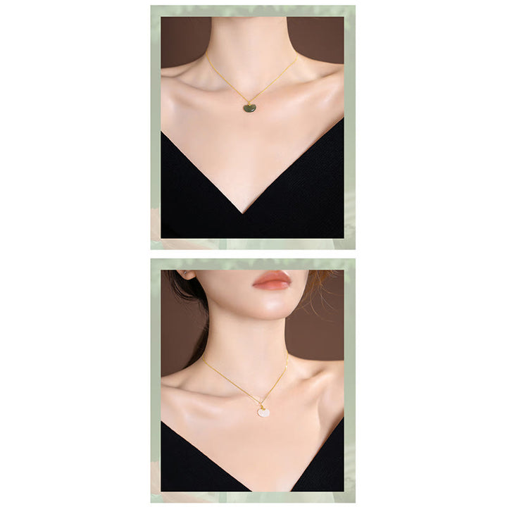 925 Sterling Silber natürliche Hetian Jade Cyan Jade Glück lachender Buddha Schmetterling Halskette Anhänger - image 7