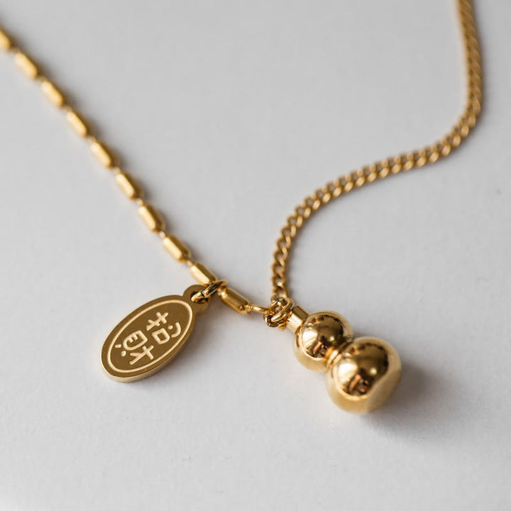 Buddha Stones, 18 Karat vergoldetes Kupfer, Glückskürbis-Design, Reichtumsschnalle - image 2