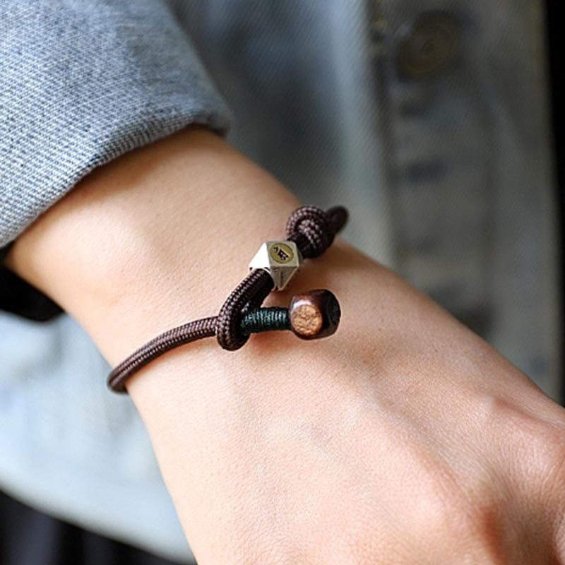 Armband mit Buddha Stonesn, 925er-Sterlingsilber, chinesisches Sternzeichen, Natal-Buddha, natürlicher Bernstein, klar, Angstgefühl - image 4