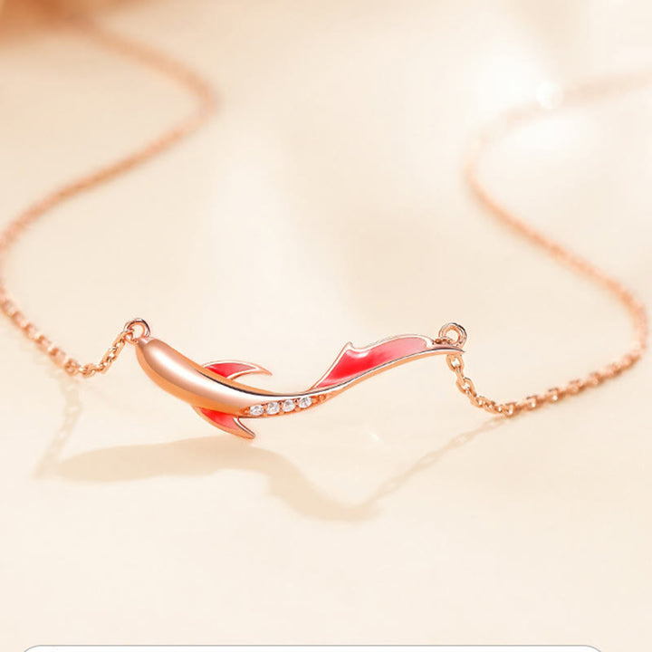 Buddha Stones 925 Sterling Silber Koi Fisch Glück Zirkon Wohlstand Halskette Anhänger - image 4