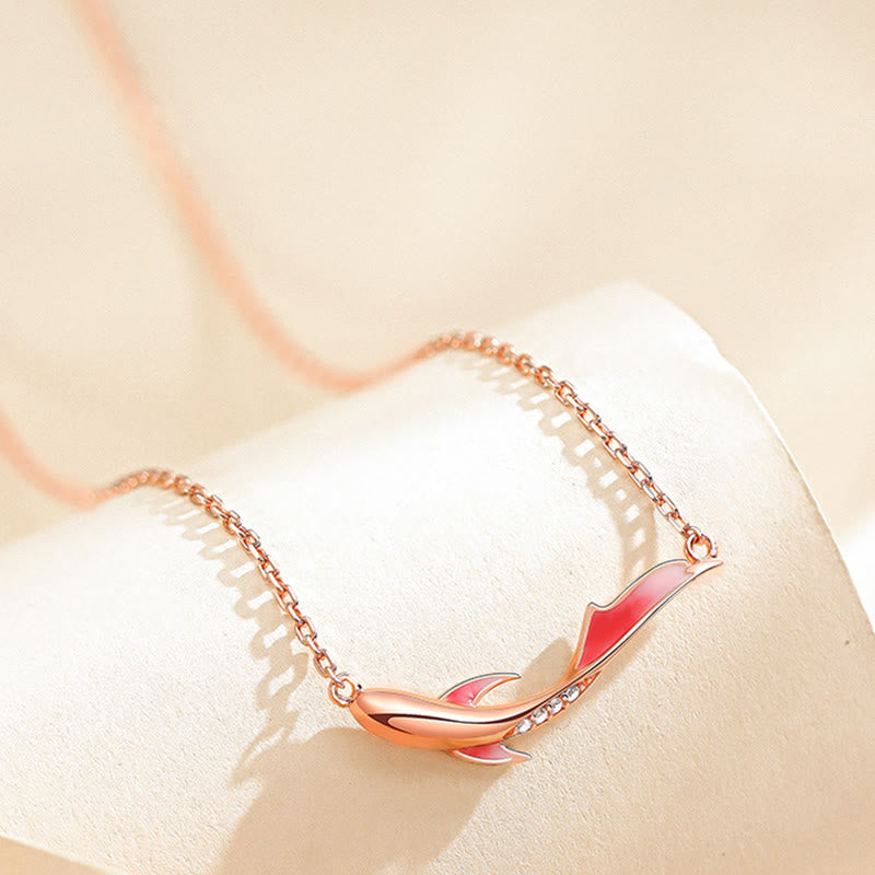 Buddha Stones 925 Sterling Silber Koi Fisch Glück Zirkon Wohlstand Halskette Anhänger - image 6