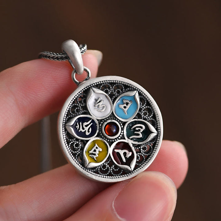 Buddha Stones, tibetischer Om Mani Padme Hum Reinheits-Halskettenanhänger - image 4