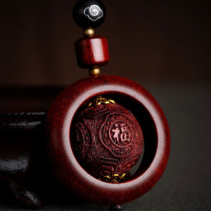 Buddha Stones, tibetisches kleines Blatt, rotes Sandelholz, Ebenholz, Glücksschutz, Rotationsdekoration - image 12