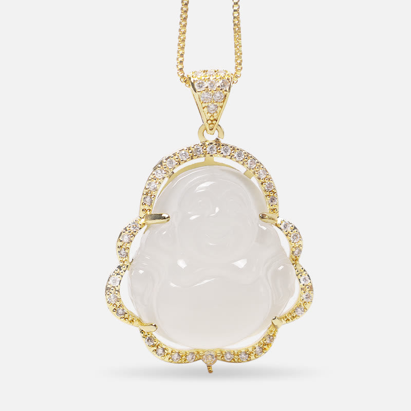 Buddha Stones Viel Glück Lachender Buddha Halskette - image 21