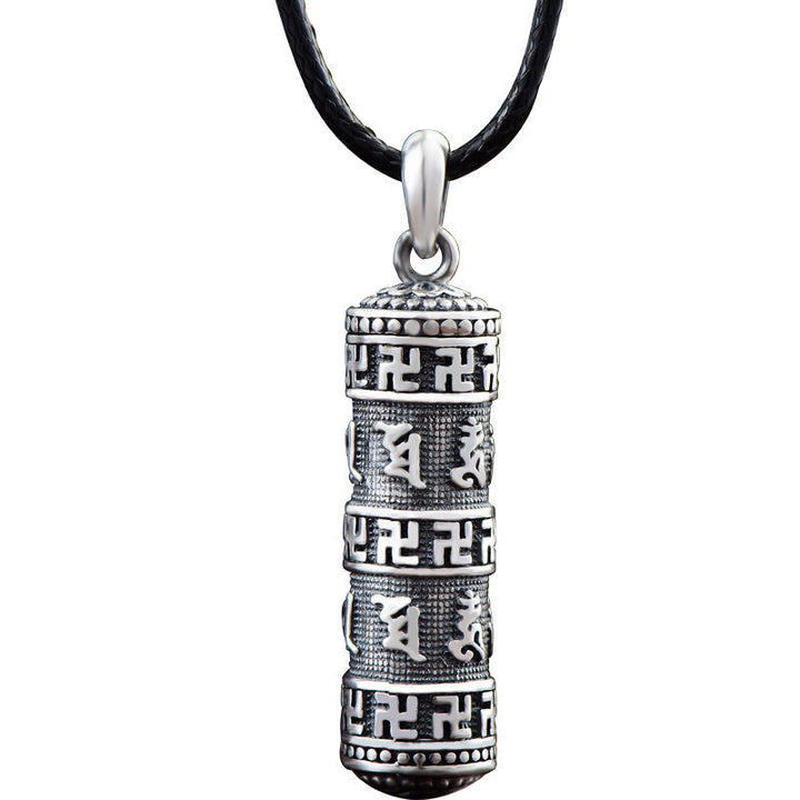 Buddha Stones tibetischer Om Mani Padme Hum Buddha Hakenkreuz Luck Halskette