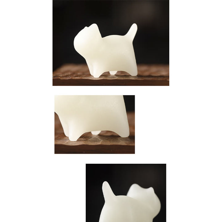 Buddha Stones, 2 Stück, Mini-Glühstein, niedliche Katze, leuchtende Glückskatze, Energie-Dekoration - image 10