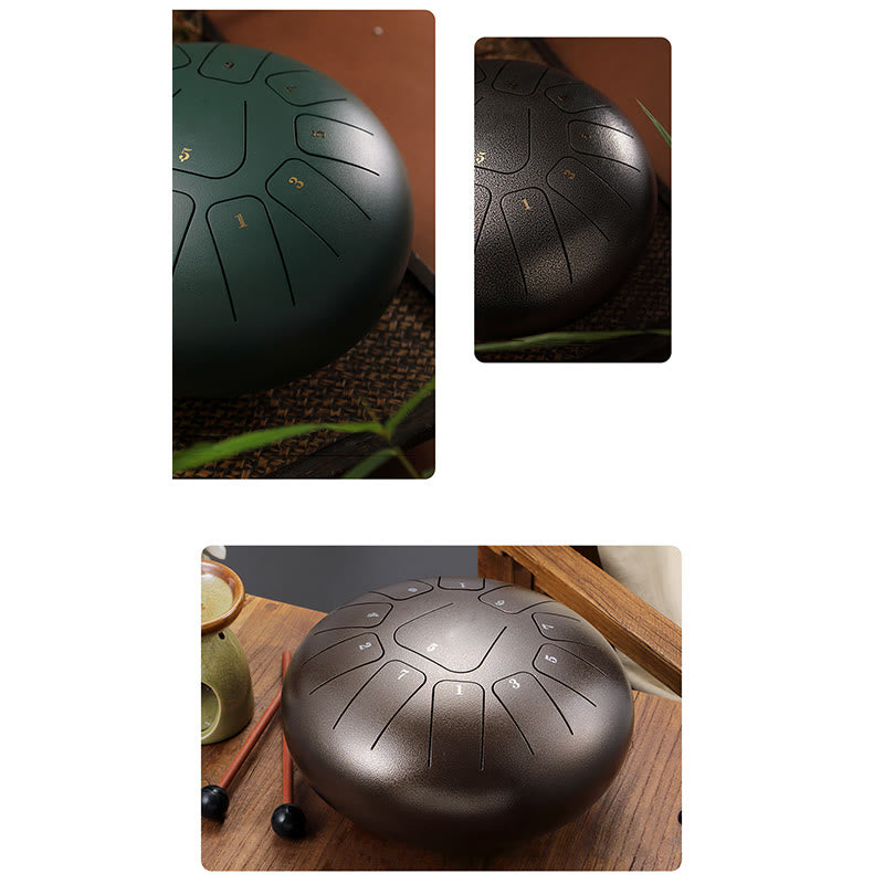 Buddha Stones Steel Tongue Drum Sound Heilung Achtsamkeit Meditation Yoga Drum Kit 11 Note 8 Zoll - image 25