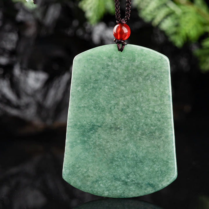Buddha Stones, natürliche Jade, chinesisches Sternzeichen, Drache, Meer, Glück, Halskette, Anhänger - image 8