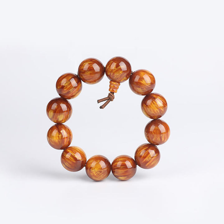 Buddha Stones Golden Sea Willow Success Positive Armband Mala - image 7