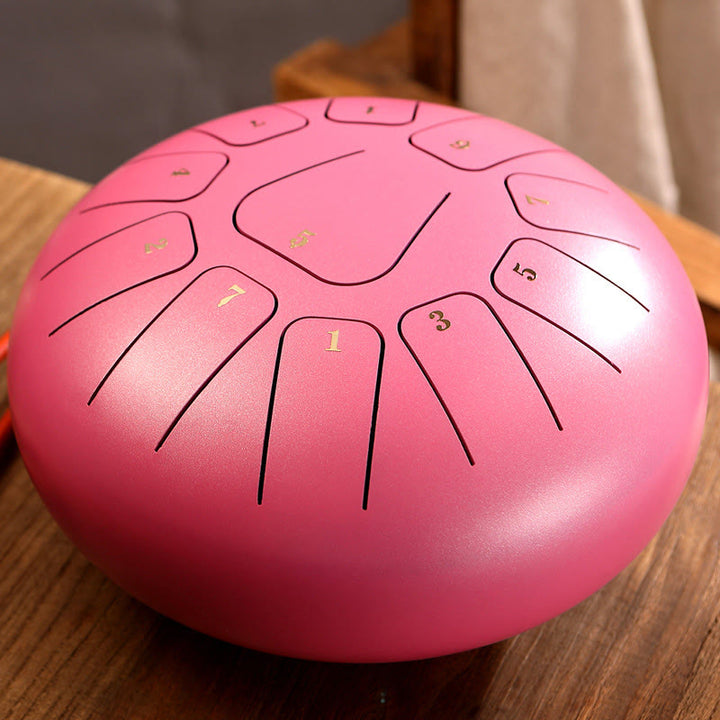 Buddha Stones Steel Tongue Drum Sound Heilung Achtsamkeit Meditation Yoga Drum Kit 11 Note 8 Zoll - Rosa - image 15
