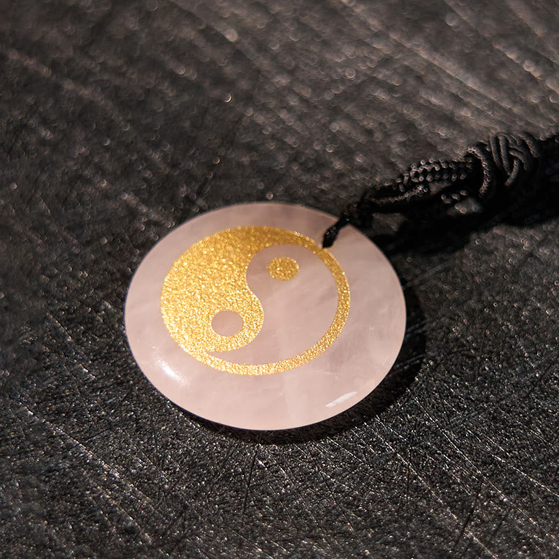 Buddha-Steine, verschiedene Kristalle, Amethyst, Tigerauge, grüner Aventurin, Yin Yang, spiritueller Halskettenanhänger