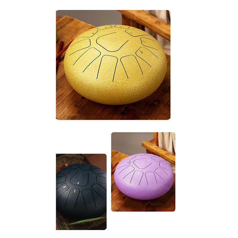 Buddha Stones Steel Tongue Drum Sound Heilung Achtsamkeit Meditation Yoga Drum Kit 11 Note 8 Zoll - image 26