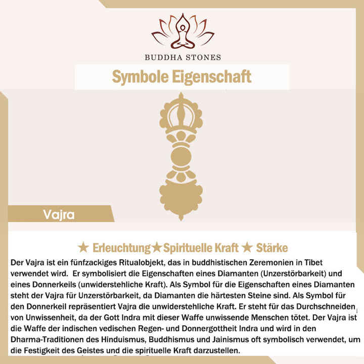 Buddha Stones Tibet Om Mani Padme Hum Double Dorje Vajra Kreativität Armband