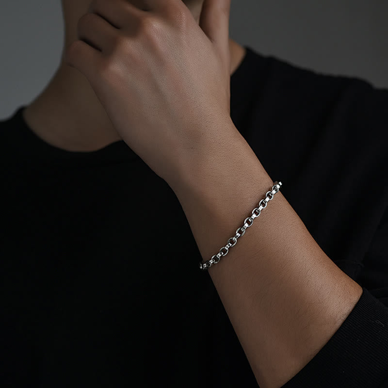 Buddha Stones 925 Sterling Silber Om Mani Padme Hum geschnitztes Design Kreativität Metallarmband - image 12