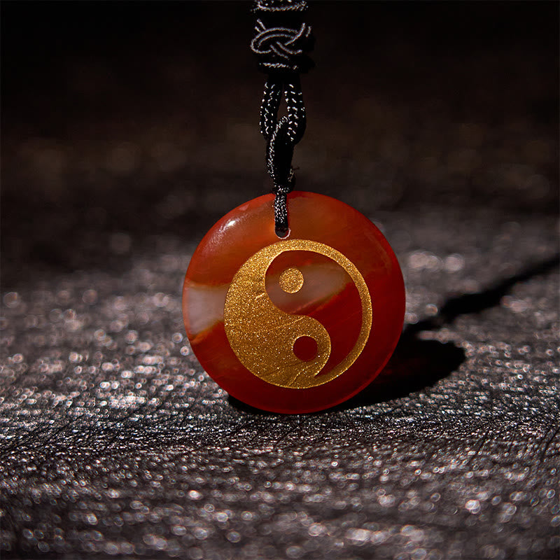 Buddha-Steine, verschiedene Kristalle, Amethyst, Tigerauge, grüner Aventurin, Yin Yang, spiritueller Halskettenanhänger