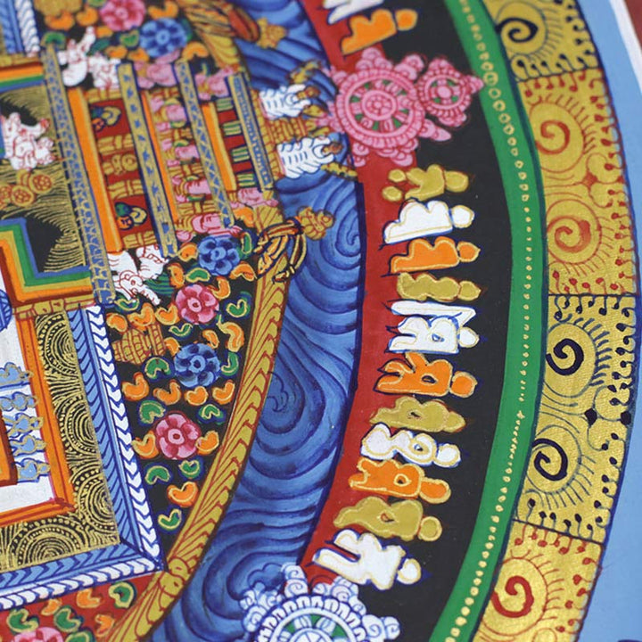 Buddha Stones, tibetisches Thangka-Gemälde, Segen, handgefertigte Dekoration