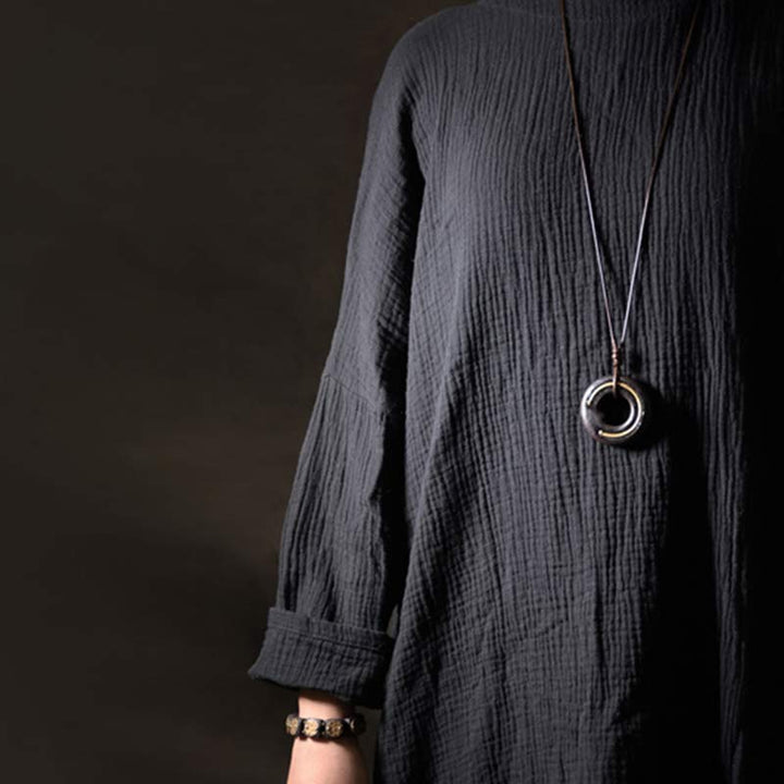 Buddha Stones, Zen-Kreis, Ebenholz, Frieden, Ruhe, Halsketten-Anhänger - image 3