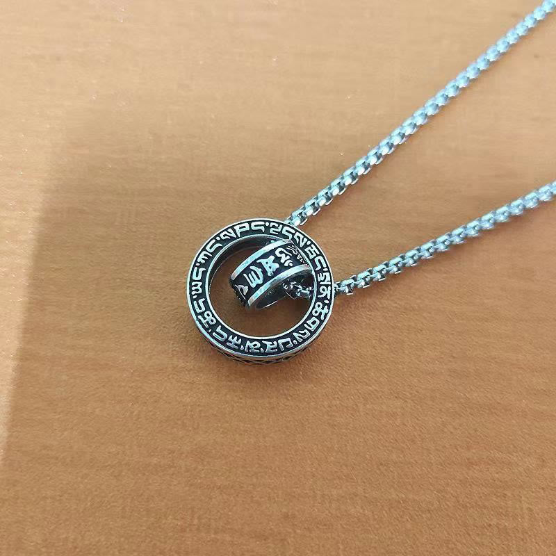 Buddha Stones, tibetischer Om Mani Padme Hum, geschnitzter Friedensreinheitsketten-Halskettenanhänger - image 10