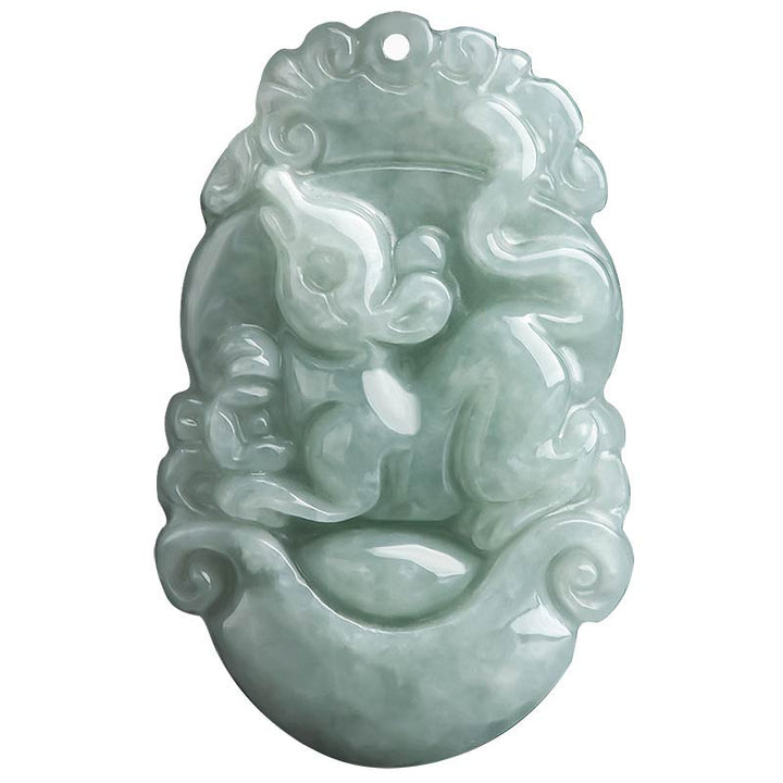 Buddha Stones, natürliche Jade, 12 chinesische Sternzeichen, Erfolgs-Anhänger-Halskette - image 6