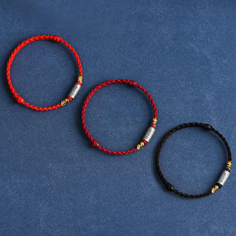 Buddha Stones Handgefertigtes Fußkettchen aus 925er-Sterlingsilber