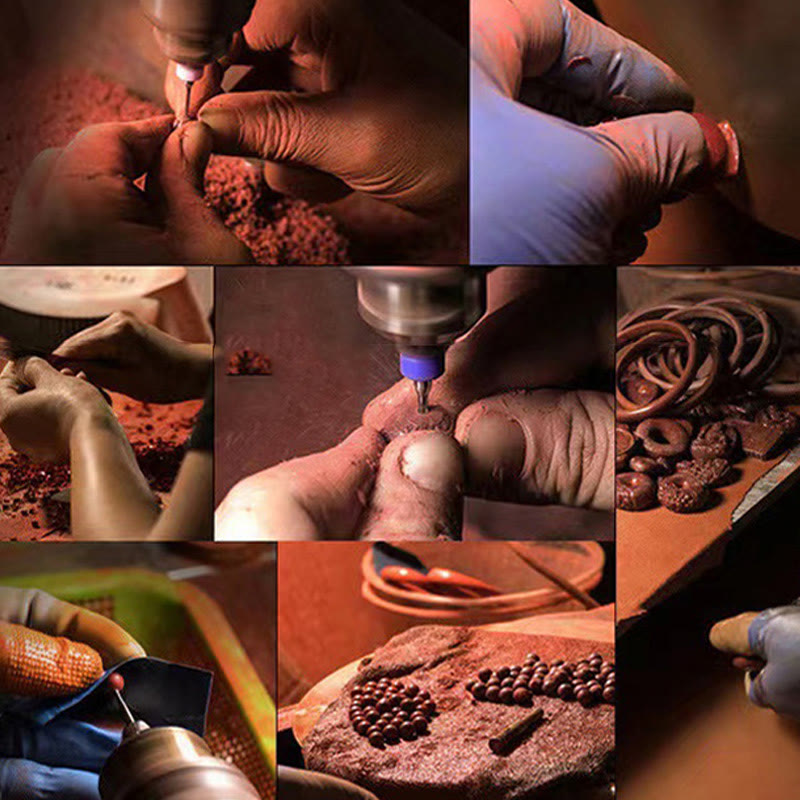 Buddha Steine natürliche Zinnober Lotus Om Mani Padme Hum Segen Halskette String Anhänger